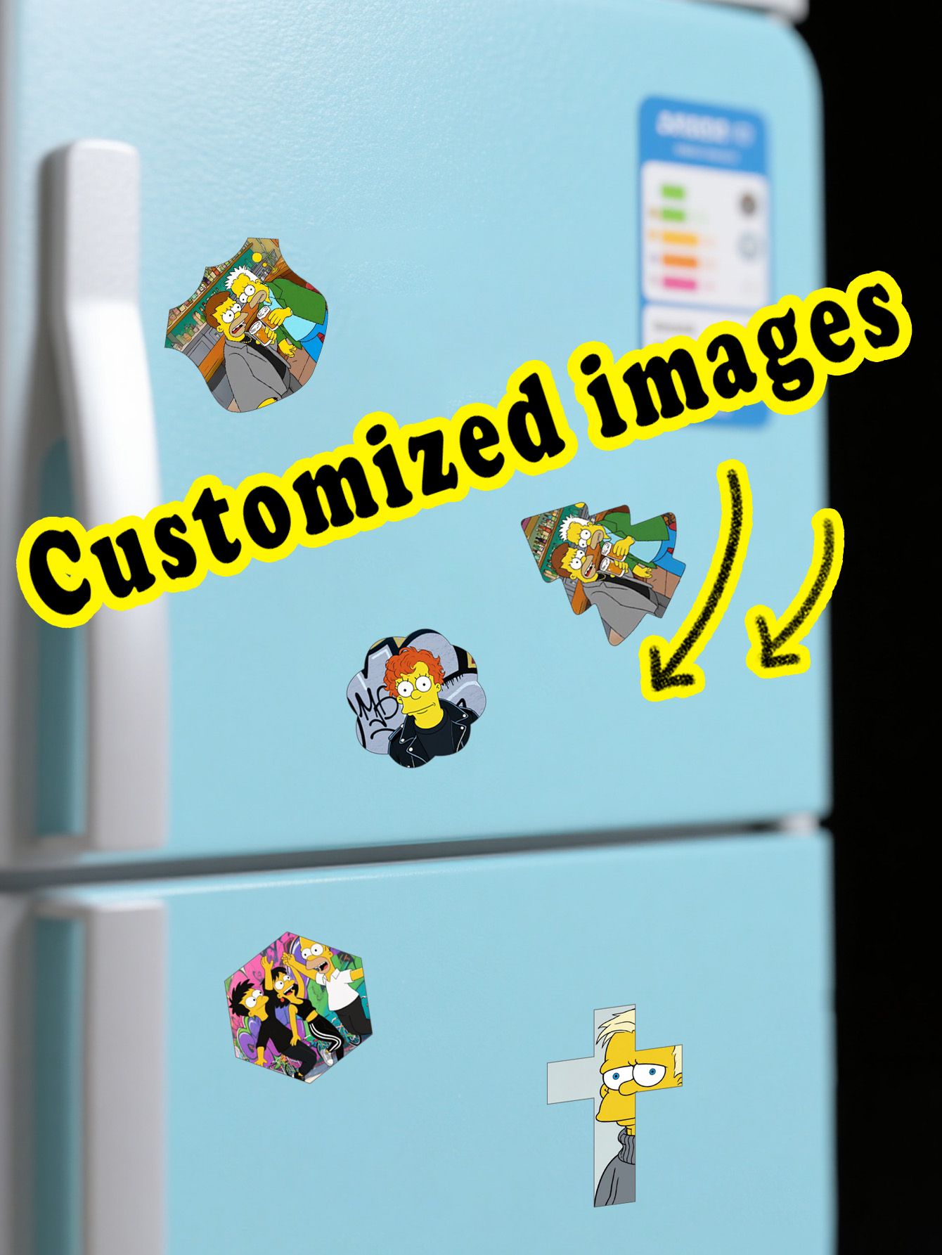 DIY Funny Cartoon Portrait Refrigerator Magnet